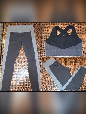 Mix & Match Women's Workout Set M/L (Leggings-Fabletics | Sports Bra-Amazon)